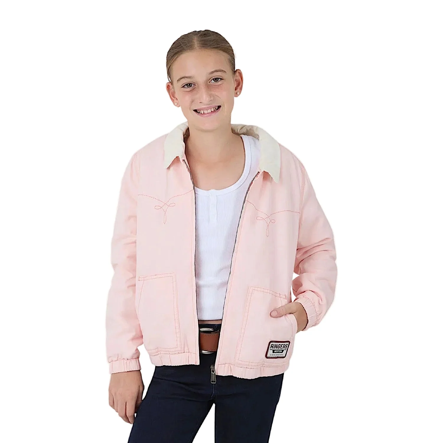Ringers Western Kid's Westbury Western Jacket - Pink