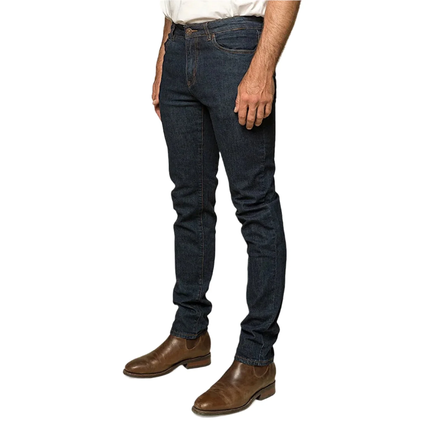 Ringers Western Men's Burke Tapered Leg Jean - Dark Blue - Image 5