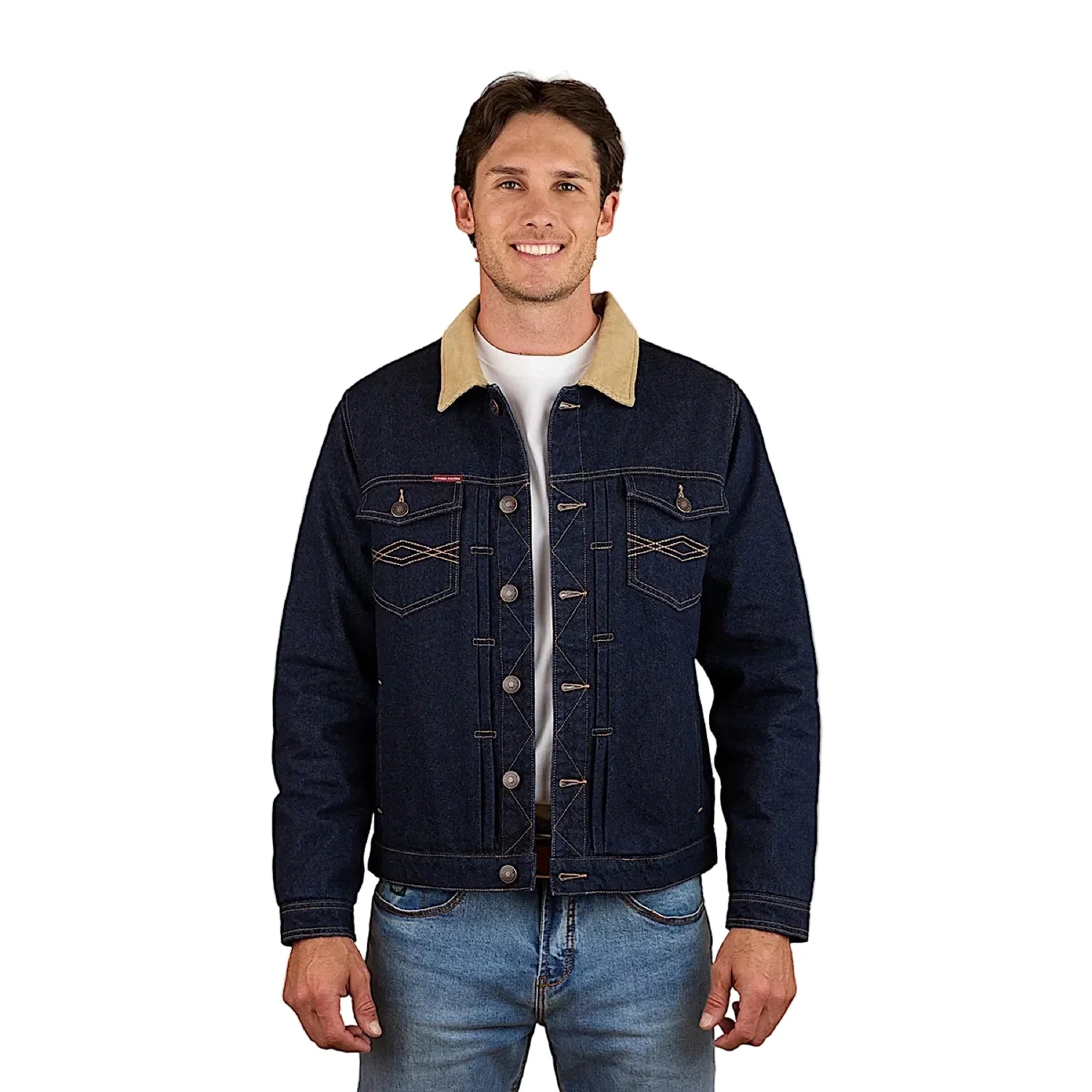 Ringers Western Men's Devonport Denim Trucker Jacket - Raw Denim