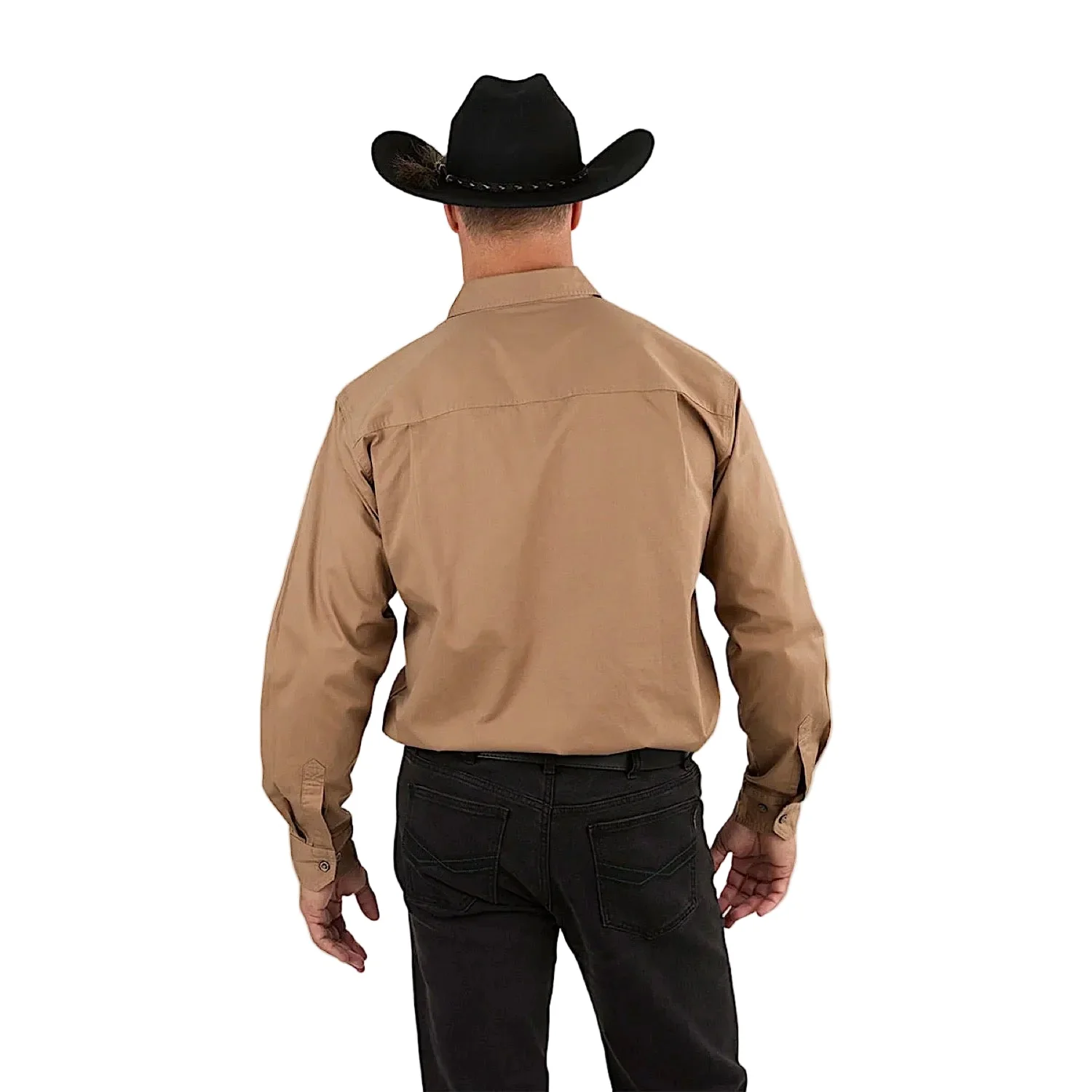 Ringers Western Men's King River Full Button Work Shirt - Clay - Image 2