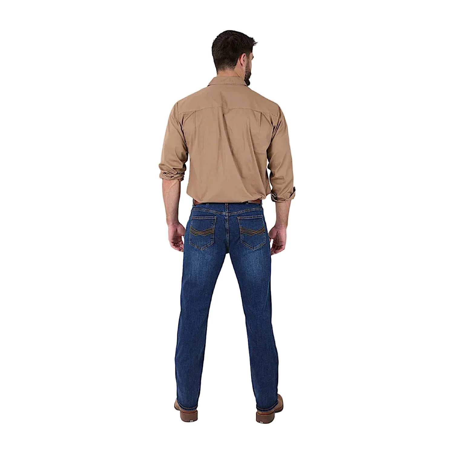 Ringers Western Men's Muster Slim Straight Fit Jean - Dark Wash Blue - Image 2
