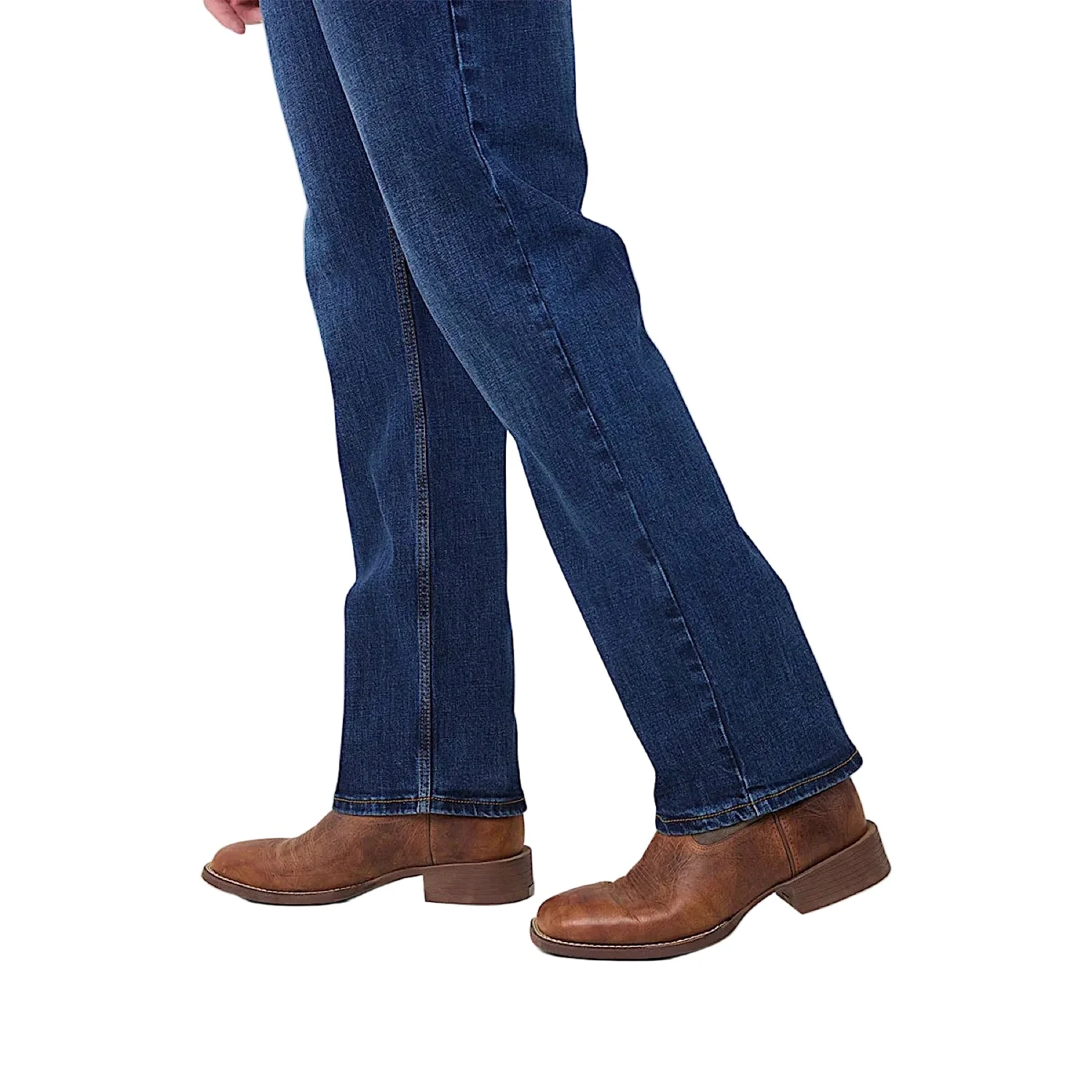 Ringers Western Men's Muster Slim Straight Fit Jean - Dark Wash Blue - Image 3