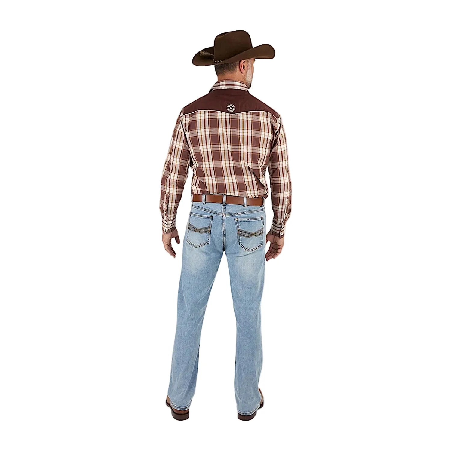 Ringers Western Men's Muster Slim Straight Fit Jean - Light Wash Blue - Image 2