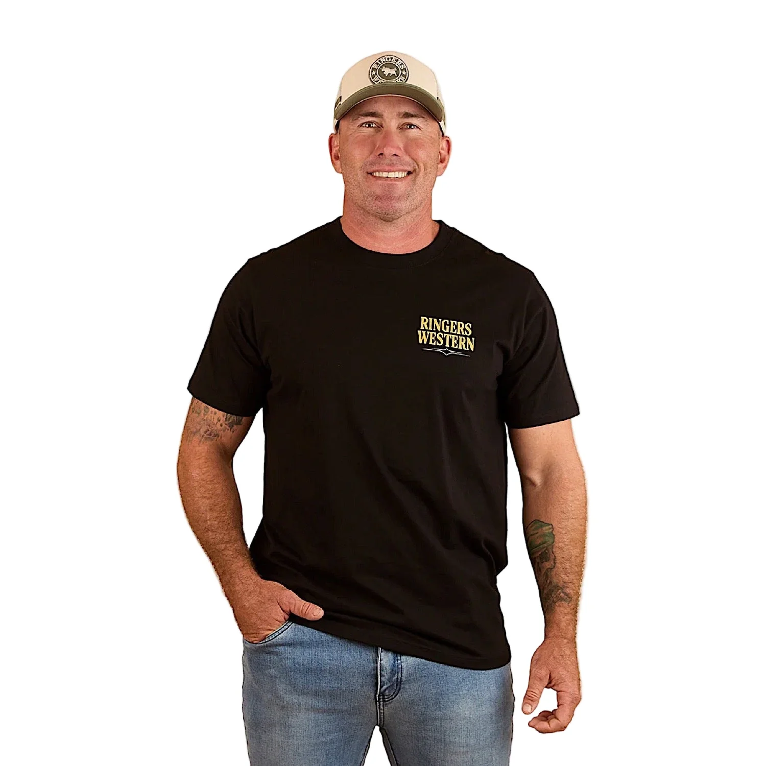 Ringers Western Men's Workhorse Loose Fit T-Shirt - Black