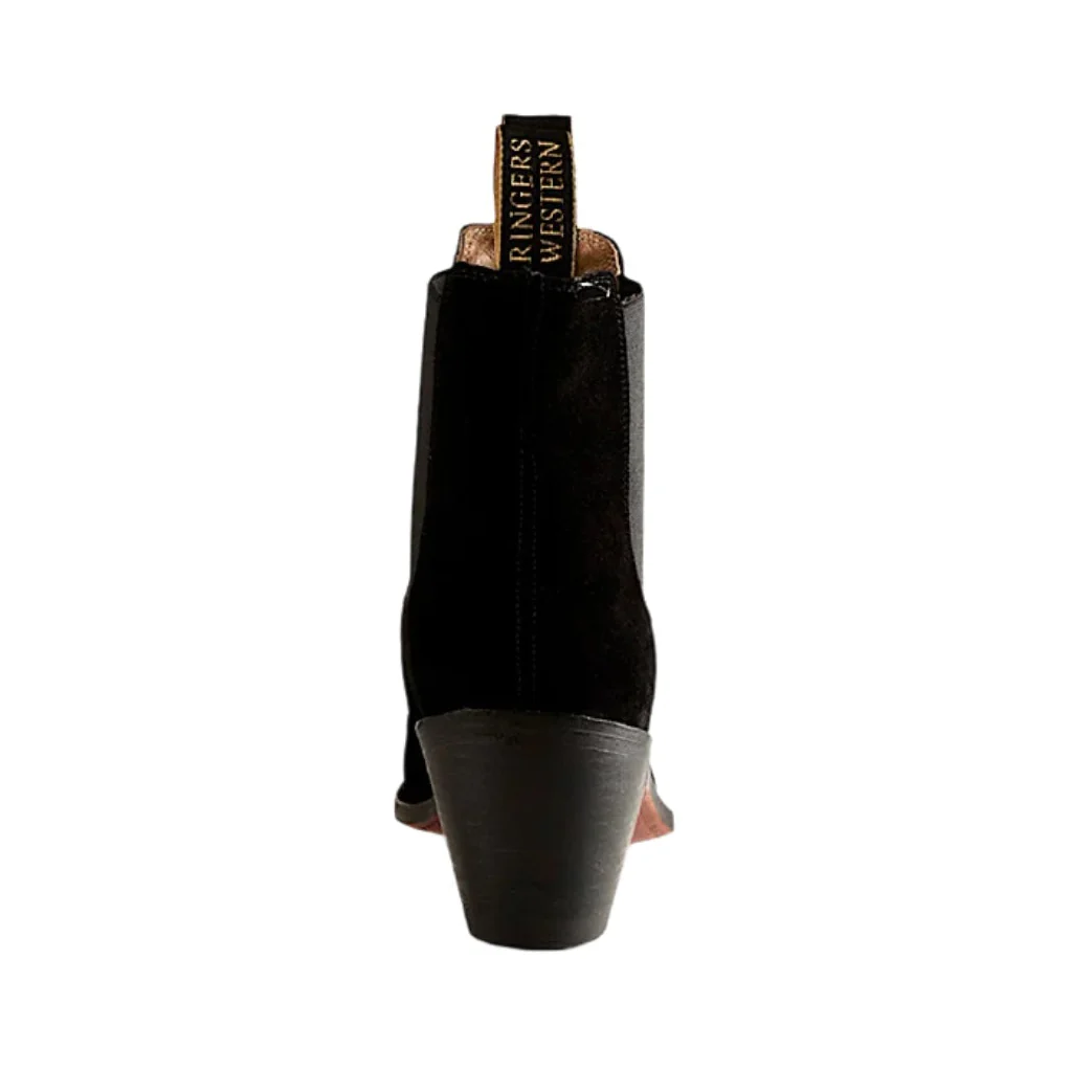 Ringers Western Women's Acacia Boot - Black Suede - Image 2