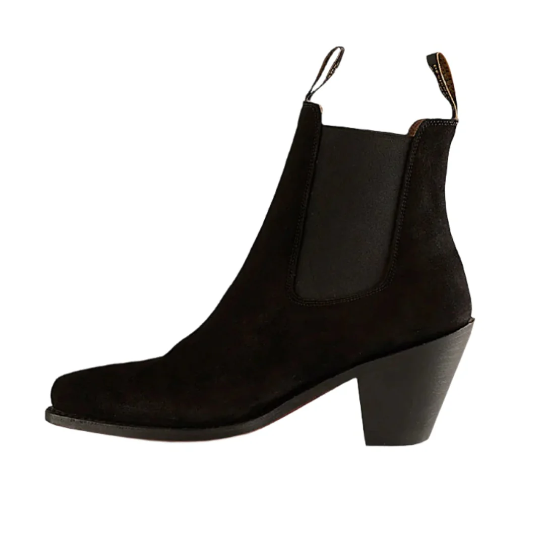 Ringers Western Women's Acacia Boot - Black Suede - Image 3
