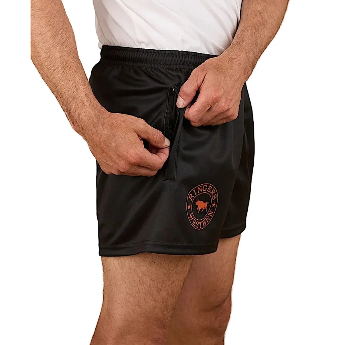 Ringers Western Yarded Footy Short - Black - Image 2