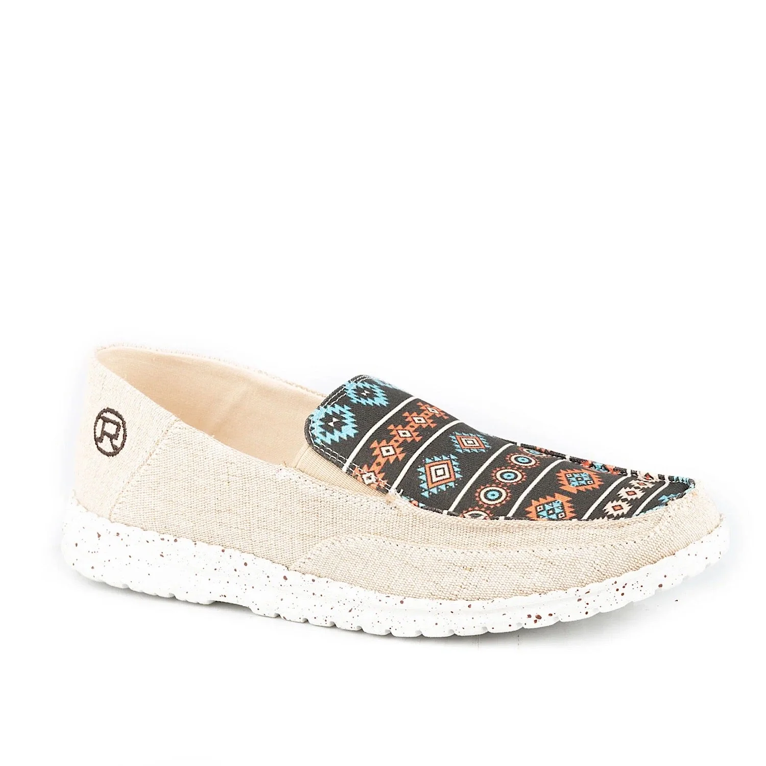 Roper Women's Hang Loose Slip On - Tan / Aztec