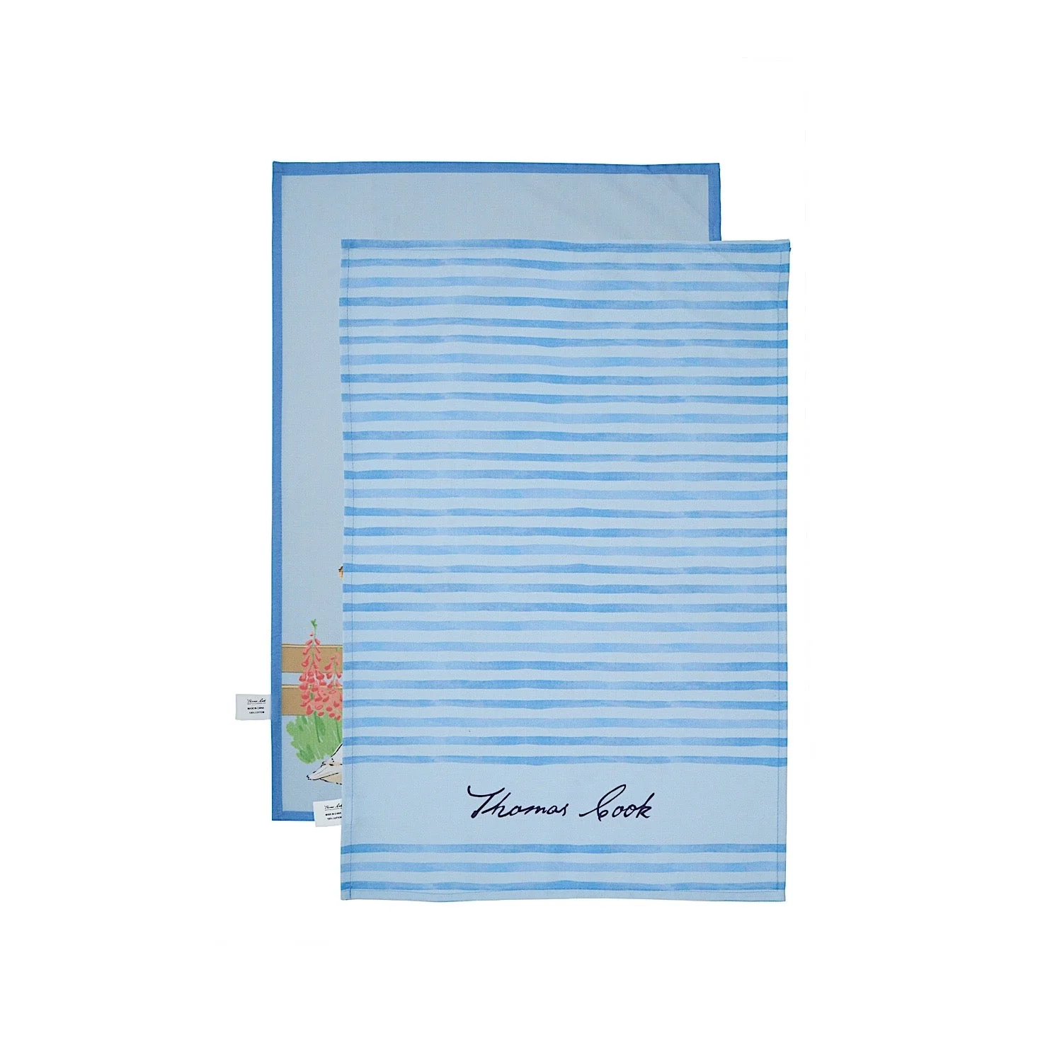 Thomas Cook Tea Towel 2-Pack - Light Blue (Farm Friends) - Image 2