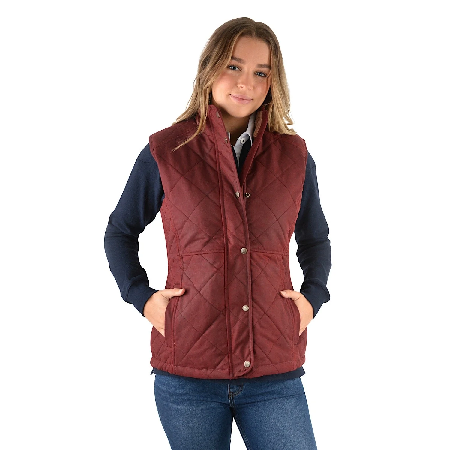 Thomas Cook Women's Hazelbrooke Oilskin Vest Grevillea Red