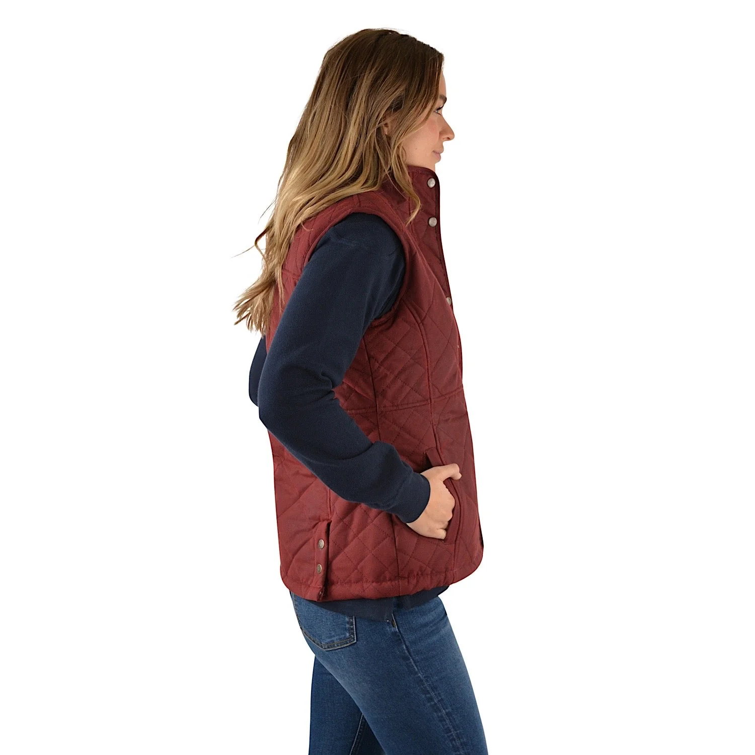 Thomas Cook Women's Hazelbrooke Oilskin Vest Grevillea Red - Image 2