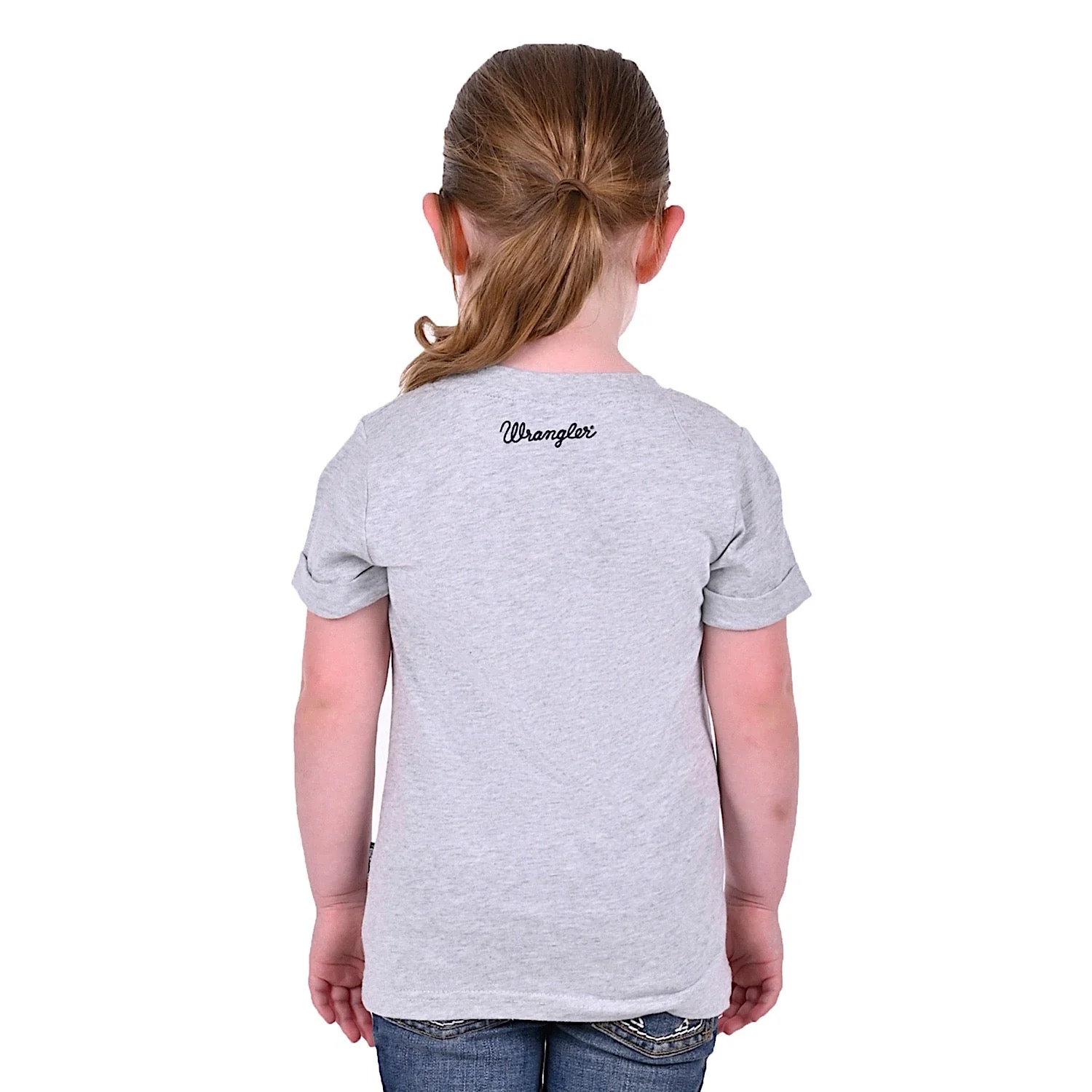 Wrangler Girl's Mila Tee White Marle - Image 3