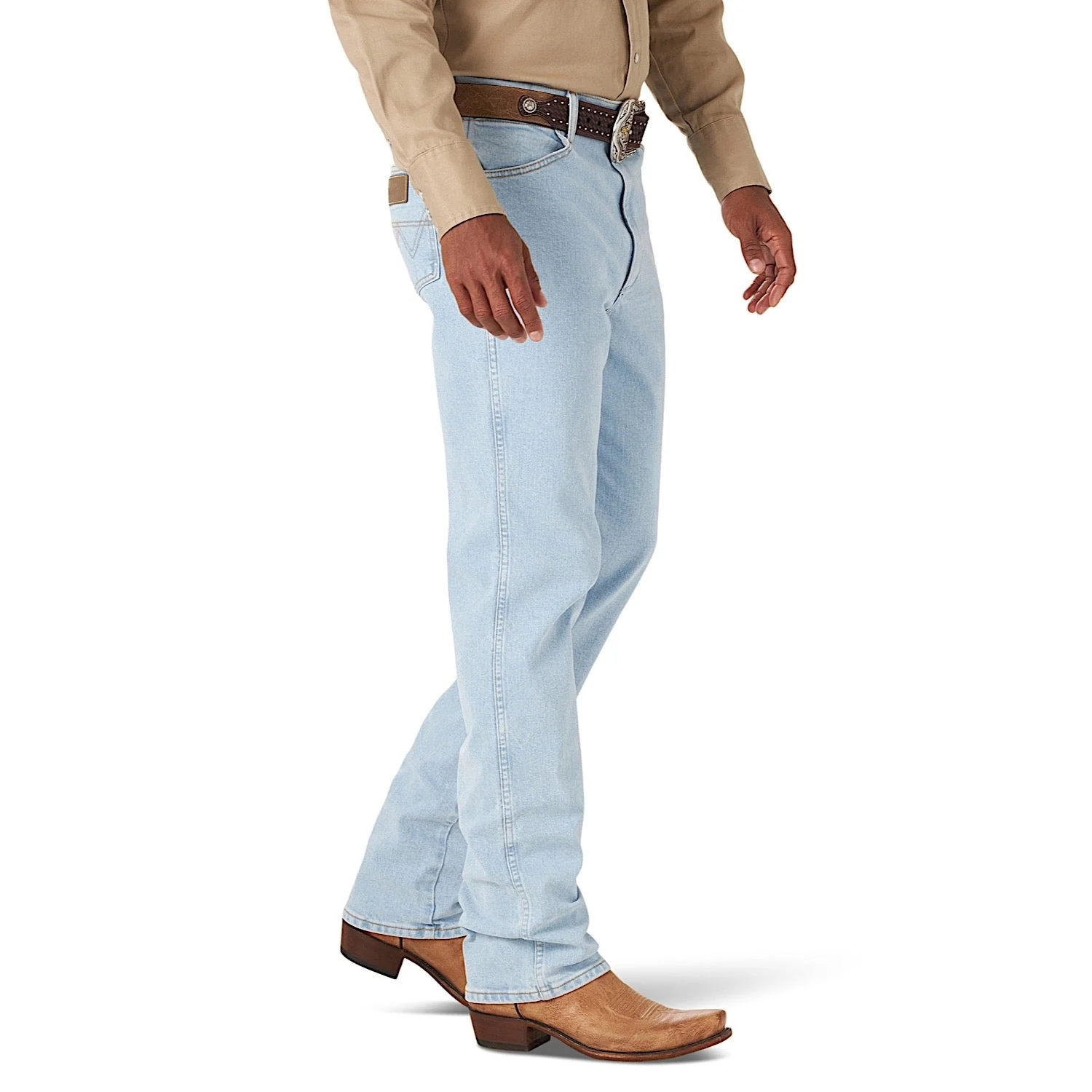 Wrangler Men's Active Flex Slim Fit Jean - Bleach - Image 5