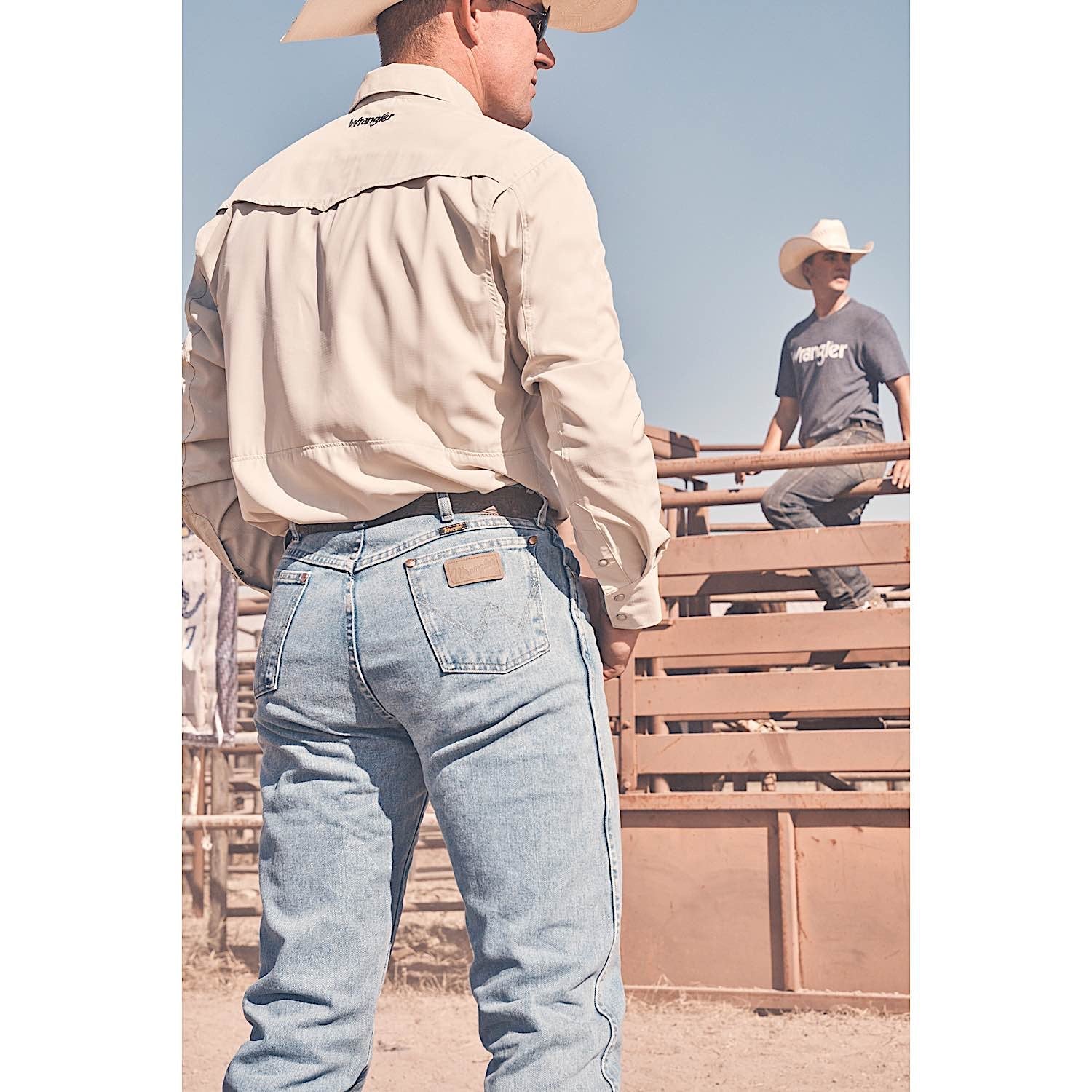Wrangler Men's Cowboy Cut Original Fit Jean - Bleach - Image 4