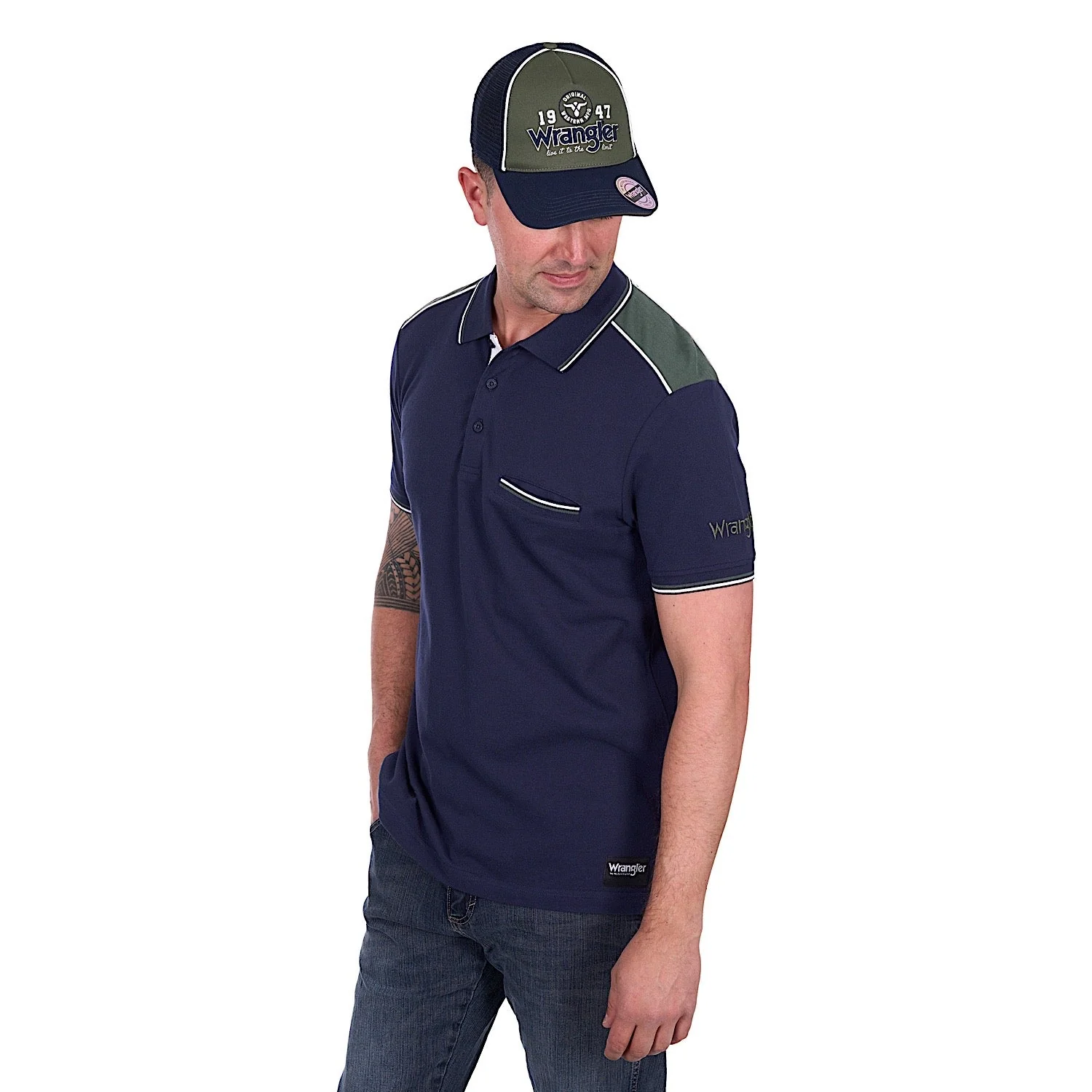 Wrangler Men's Jarrod Polo - Navy - Image 3