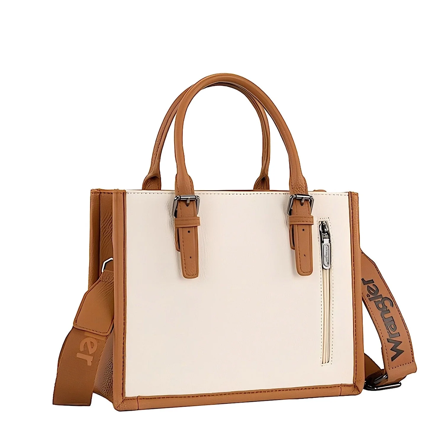 Wrangler Women's Boston Stitch Crossbody Bag - Tan - Image 2
