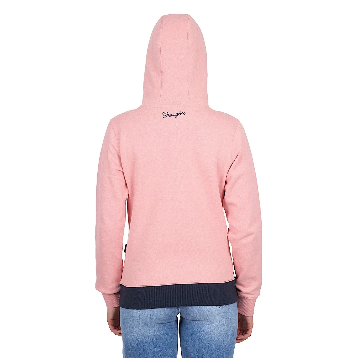Wrangler Women's Brooke Hoodie - Rose/Navy - Image 5
