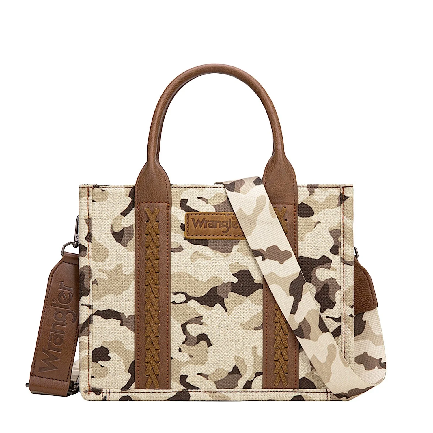 Wrangler Women's Camo Print Crossbody Bag - Tan