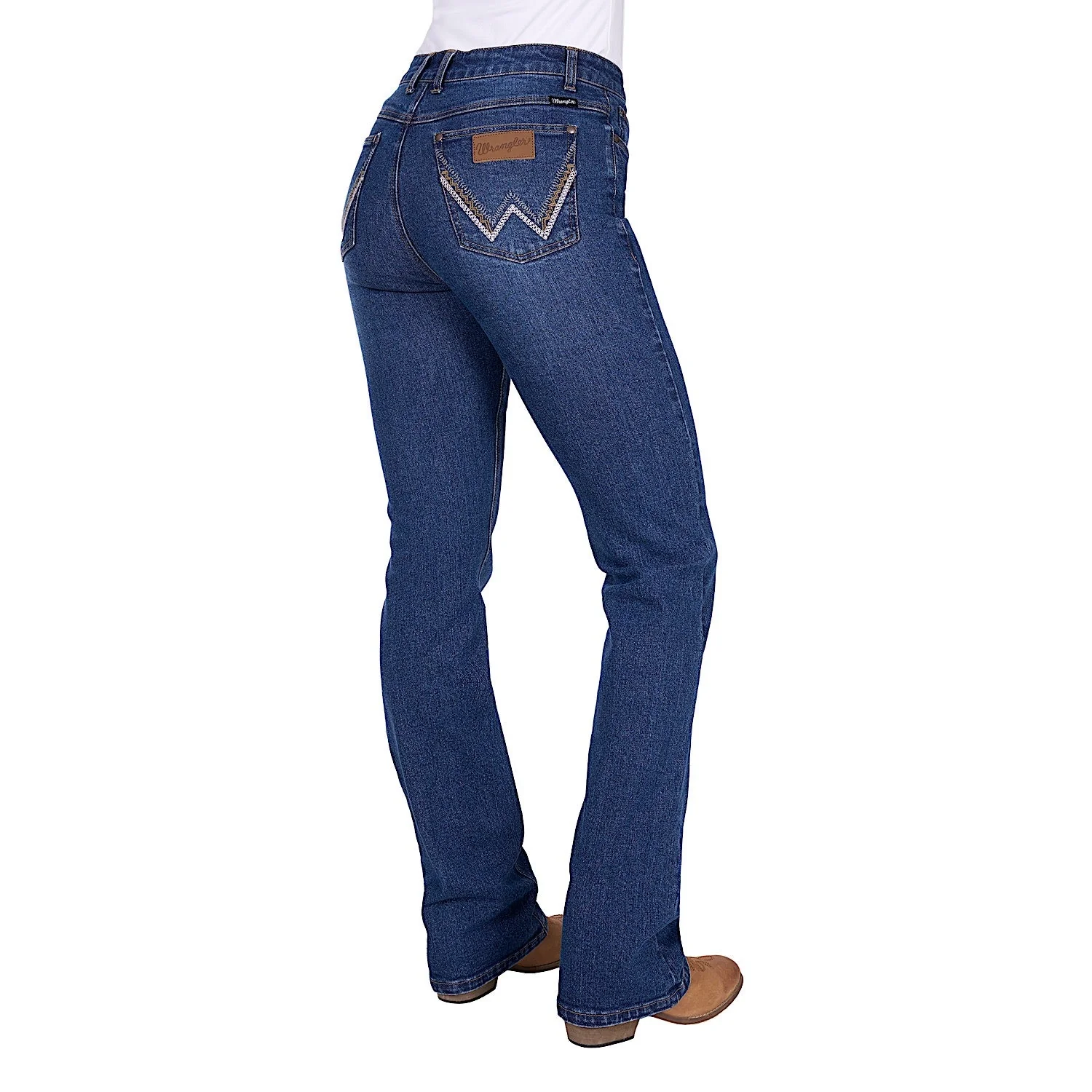 Wrangler Women's Laura High Rise Boot Cut Jean 34L - Wild Indigo - Image 2
