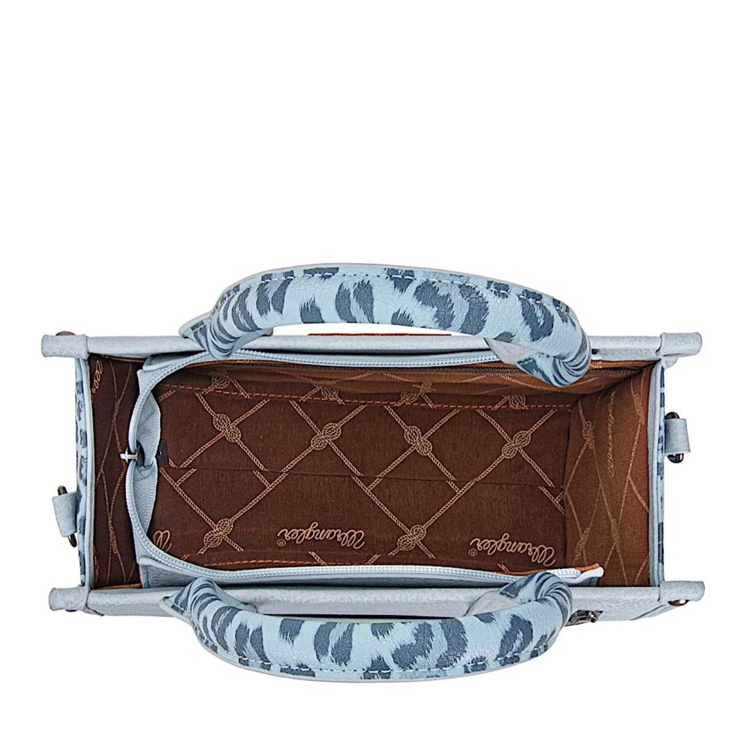 Wrangler Women's Leopard Print Crossbody Bag - Blue - Image 3