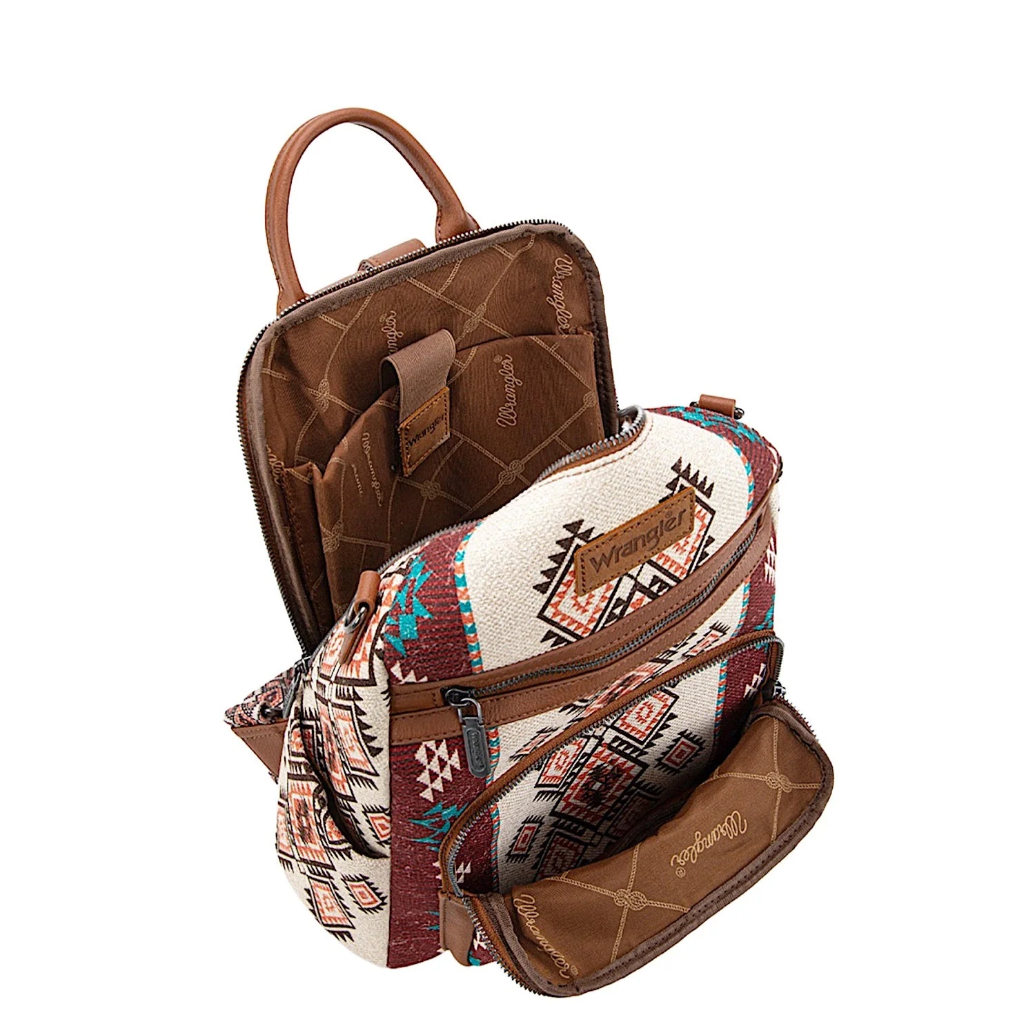 Wrangler Women's Lia Aztec Convertible Backpack - Brown - Image 2
