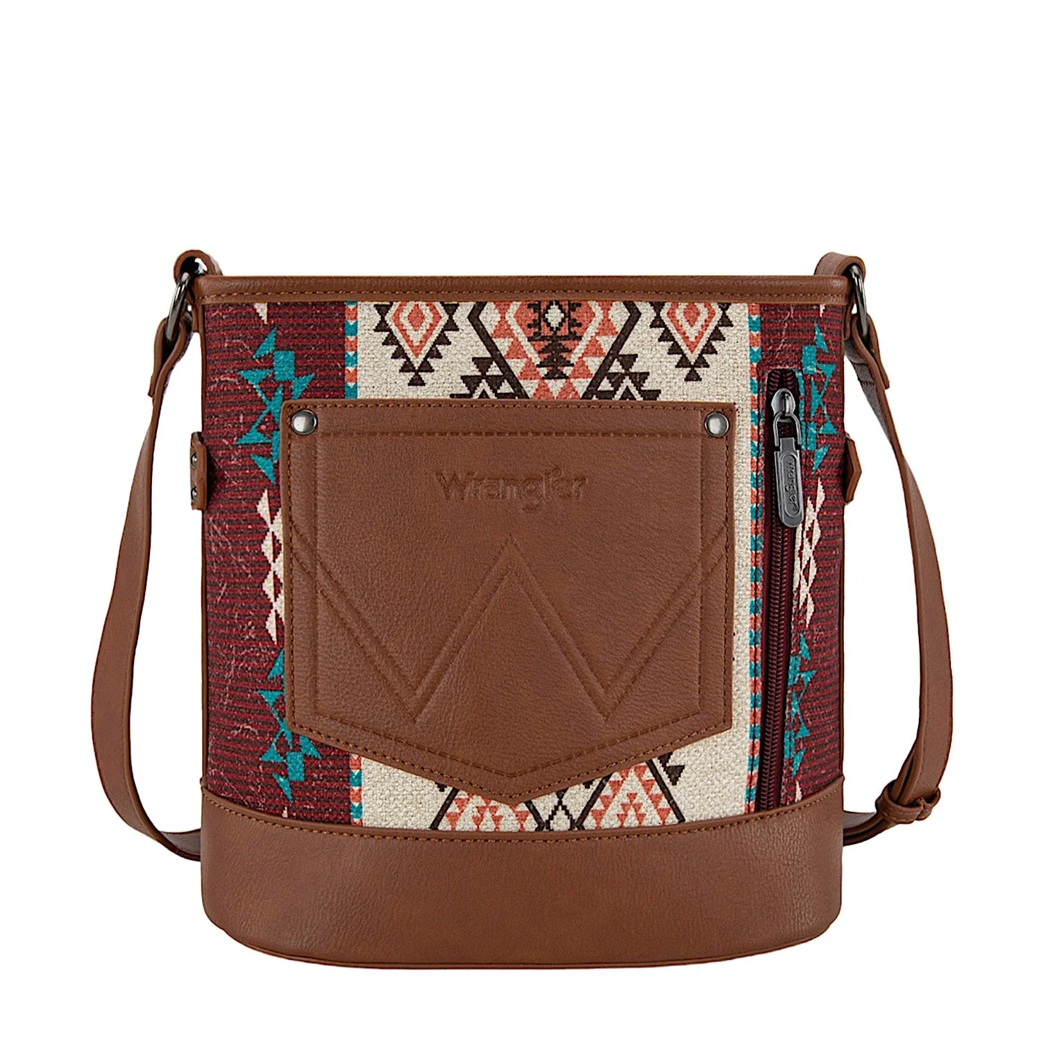 Wrangler Women's Lia Aztec Crossbody Bag - Brown - Image 2