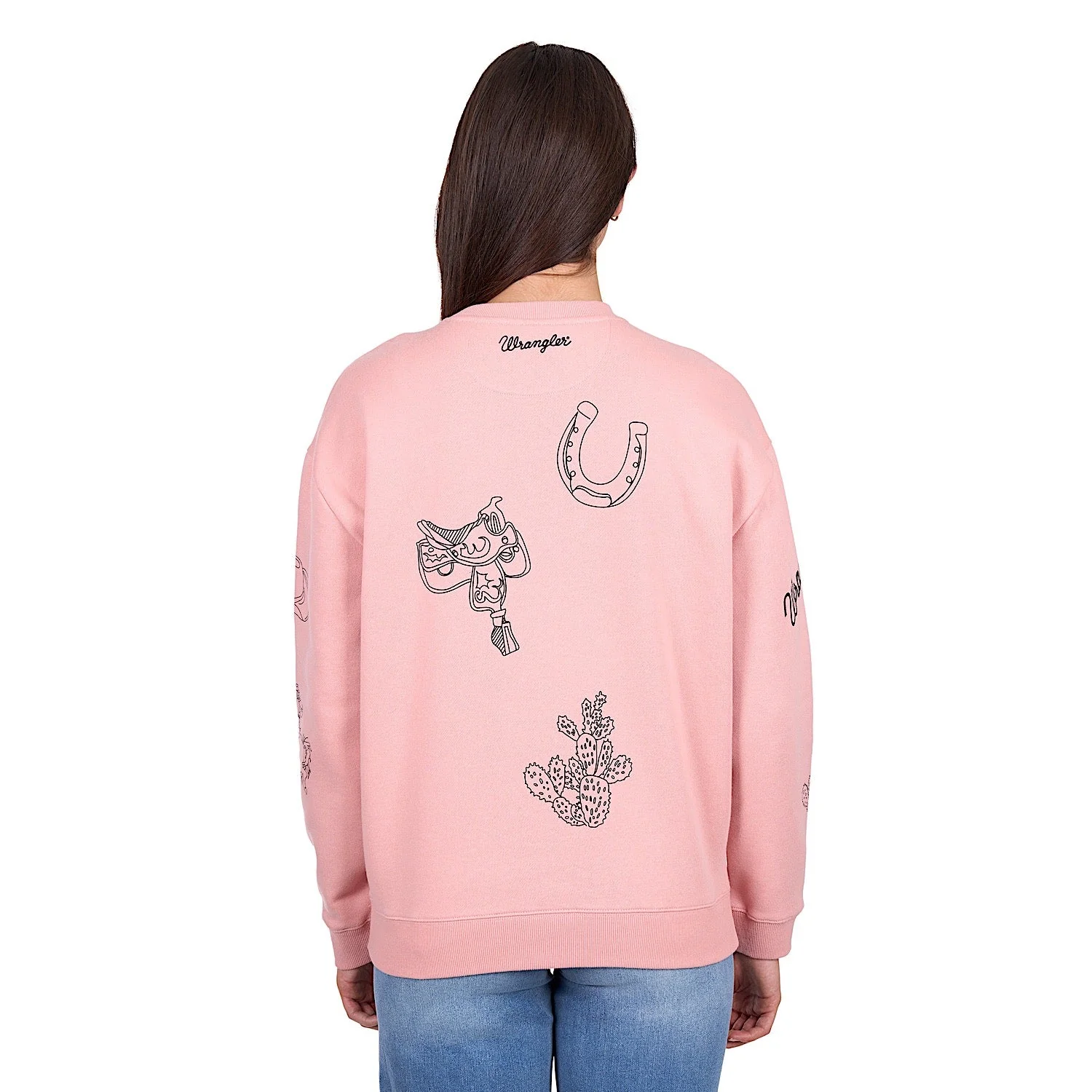 Wrangler Women's Mallory Crew - Rose - Image 4