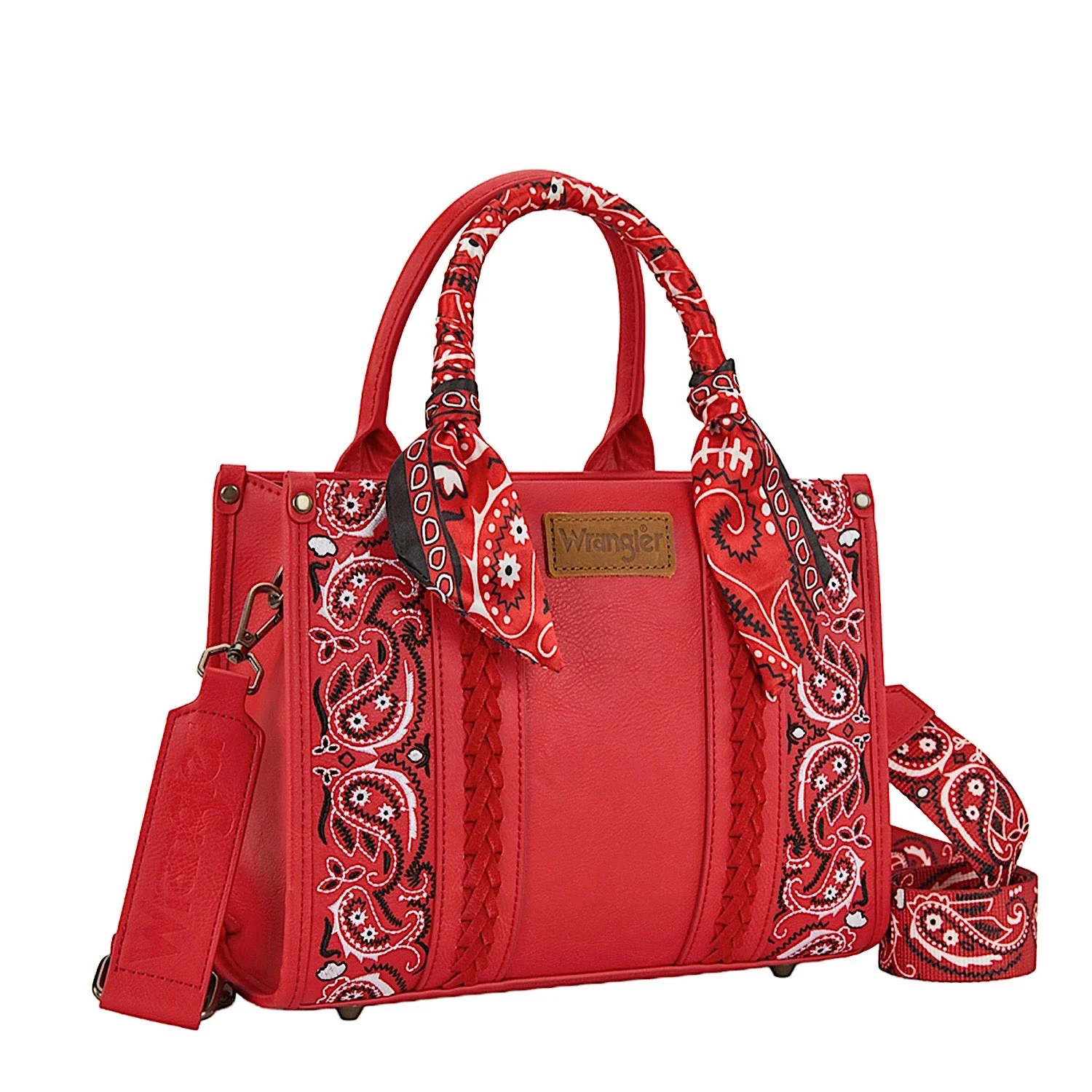 Wrangler Women's Paisley Crossbody Bag - Red